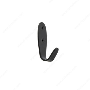 Richelieu RH3403301900 Utility Metal Hook - 34, Matte Black, Iron