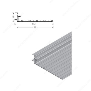 CINETTO 189PS48A310 B-Moved Upper Rail, 8 in, 2 3/8 in
