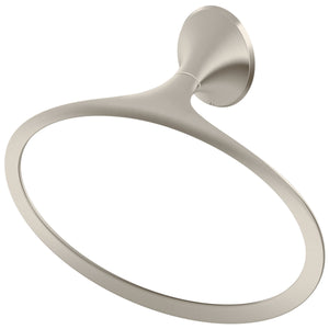 Rhen Towel Ring in Brushed Nickel