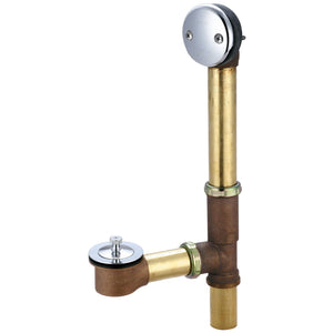 Central Brass 1645-CO Multi-Tub Centralift Lift & Turn Drain in Polished Chrome