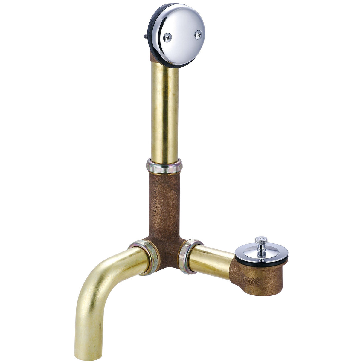 Central Brass 1645-S Multi-Tub Centralift Lift & Turn Drain in Polished Chrome