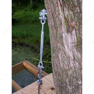 KingChain 183920 Galvanized Jaw-Jaw Long Turnbuckle, 11 3/8 in, 1.69 in, 3/8 in, 1 200 lb, 0.82 in