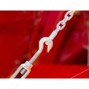 KingChain 179730 Galvanized Hook-Hook Long Turnbuckle, 4 1/2 in, 5/16 in