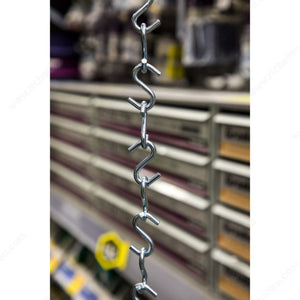 KingChain 454111 Zinc "S" Hook, 22 lb, 5 / Card, 1 1/4 in, 1/8 in