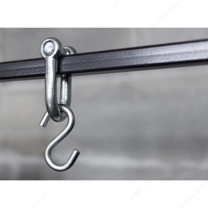 KingChain 454111 Zinc "S" Hook, 22 lb, 5 / Card, 1 1/4 in, 1/8 in