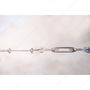 KingChain 604060 Short Eye-Hook Zinc Turnbuckle, 5 3/4 in, 5/16 in, 99 lb