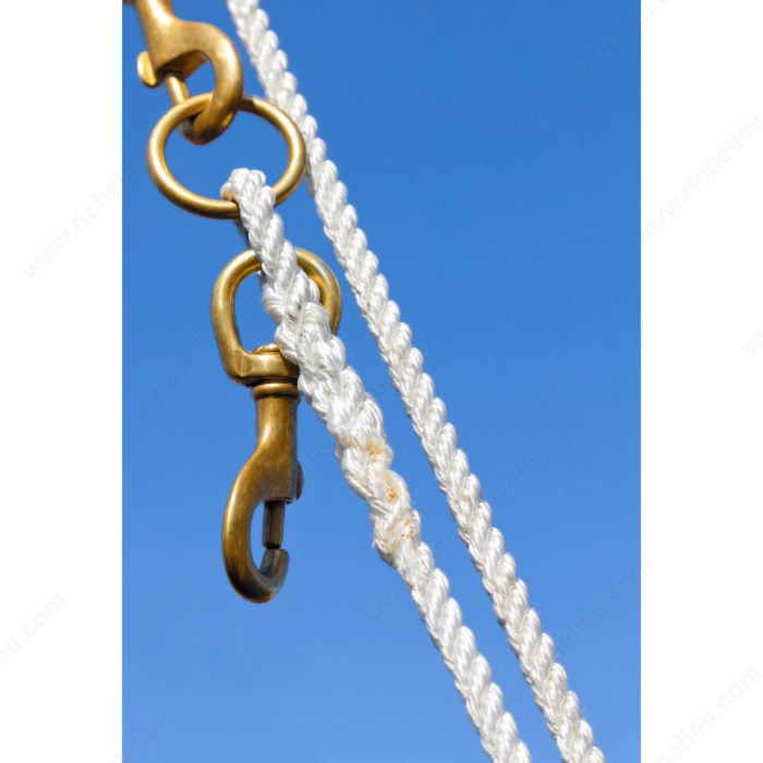 KingChain 487391 Bronze Round Swivel Eye Bolt Snap, Card, 3/4 in, 26 lb