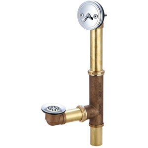 Central Brass 1655-X Multi-Tub Trip Lever Bath Drain in Polished Chrome