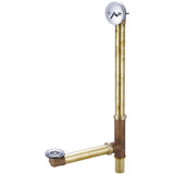 Central Brass 1655-X1817 Multi-Tub Trip Lever Bath Drain in Polished Chrome