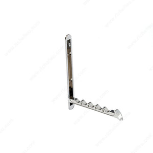 Richelieu RH172570195 Retractable Recessed Metal Hook - 1725, Brushed Nickel