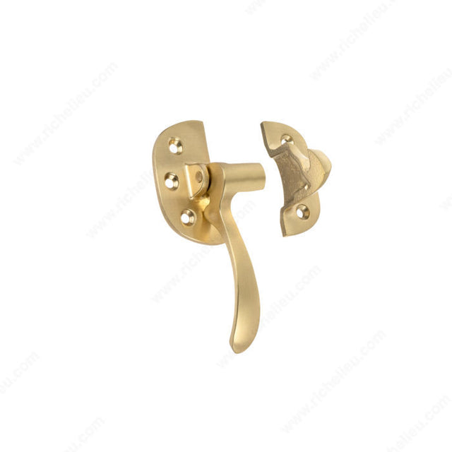 Richelieu BP857859L160 Metal Ice Box Latch - Left Opening - 8578, Satin Brass