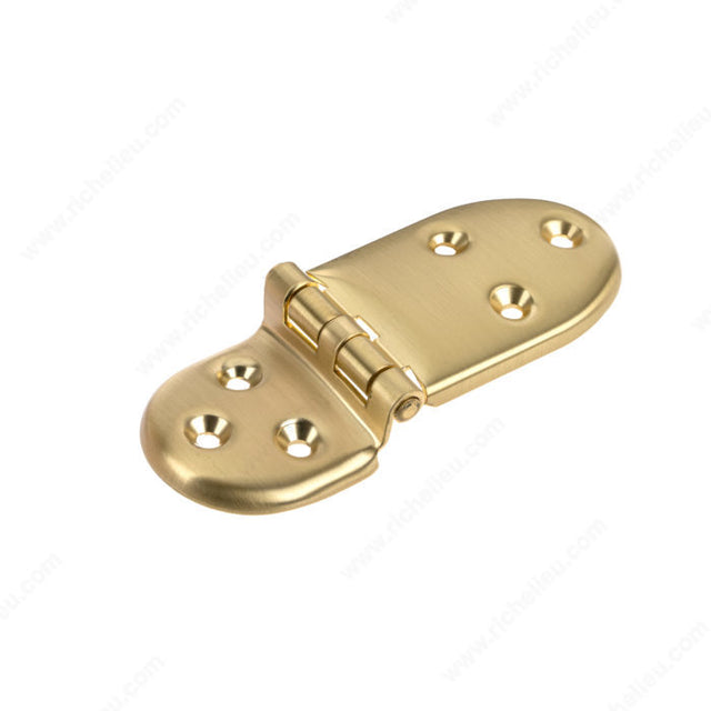 Richelieu BP8580104160 Traditional Metal Icebox Hinge - 8580, Satin Brass