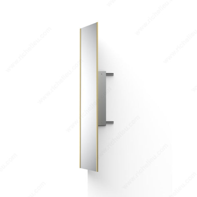 Richelieu 101114195 Pull-Out & Pivotable Closet Mirror, Aluminum Gray, 140