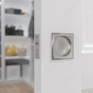 Richelieu 17SC10 Pocket Door Pull - Square, Chrome, Passage