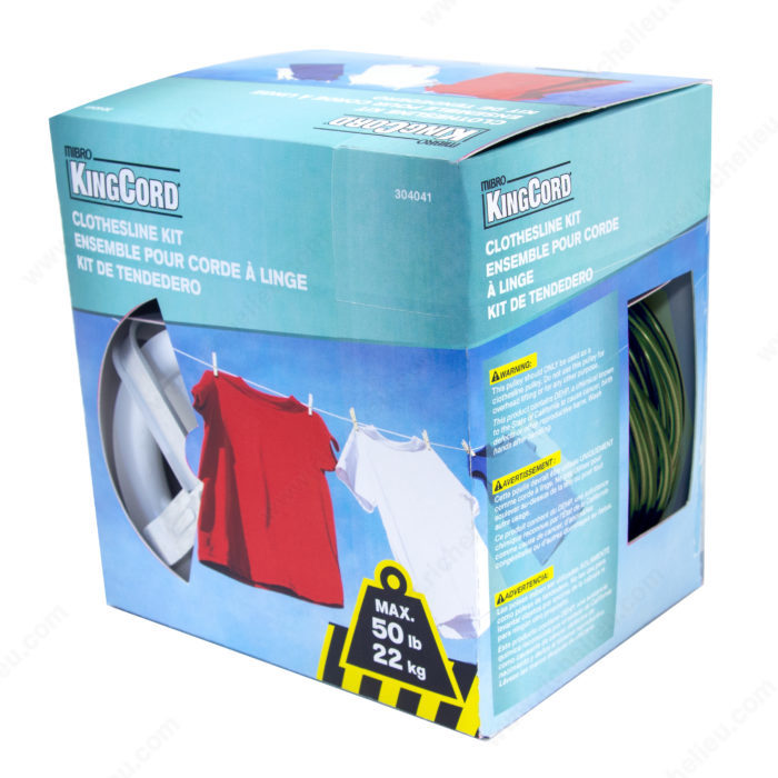 KingCord 304041 Clothesline Kit
