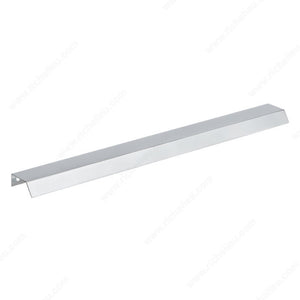 Richelieu BP9494416140 Modern Aluminum Edge Pull - 9494, Chrome, Edge Pulls / Multiple Center-to-Center Options, 7 9/16 to 16 3/8 in, 17 1/8 in