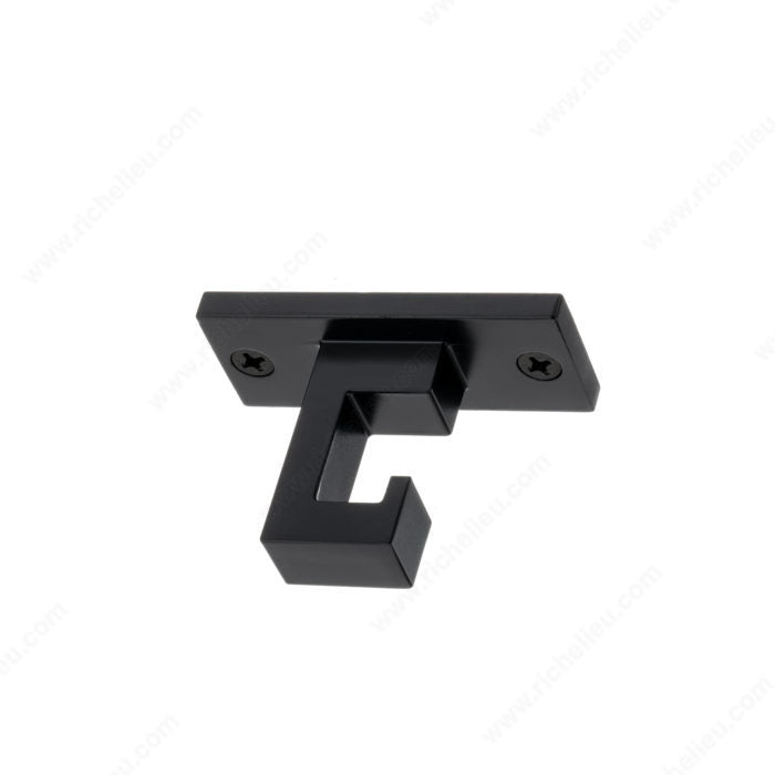 Richelieu RH124050900 Simple Metal Ceiling Hook - 1240, Matte Black