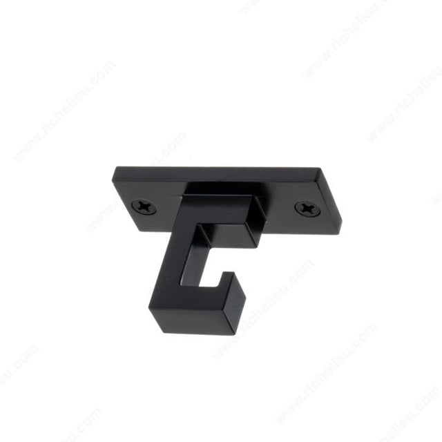 Richelieu RH124050900 Simple Metal Ceiling Hook - 1240, Matte Black