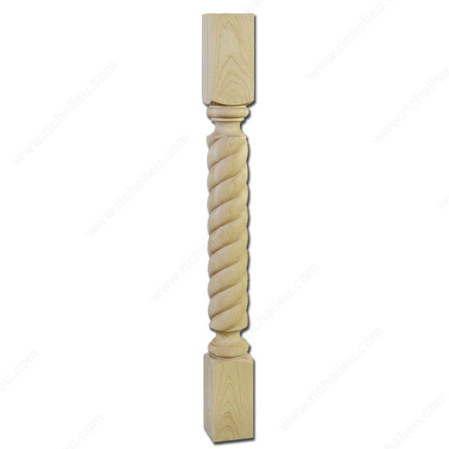 Richelieu SY-P-5033-RW Newel Post #5033, Rubber Tree