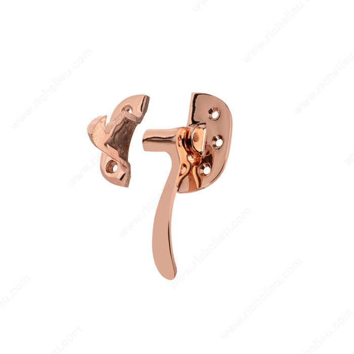 Richelieu BP857859R191 Metal Icebox Latch - Right Opening - 8578, Polished Copper