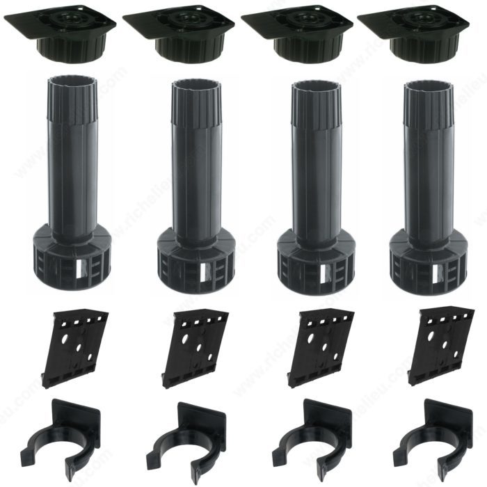 Richelieu 2900030 Leveler Kit 451 - 4 Legs 100 mm + 4 Clips + 4 Heads