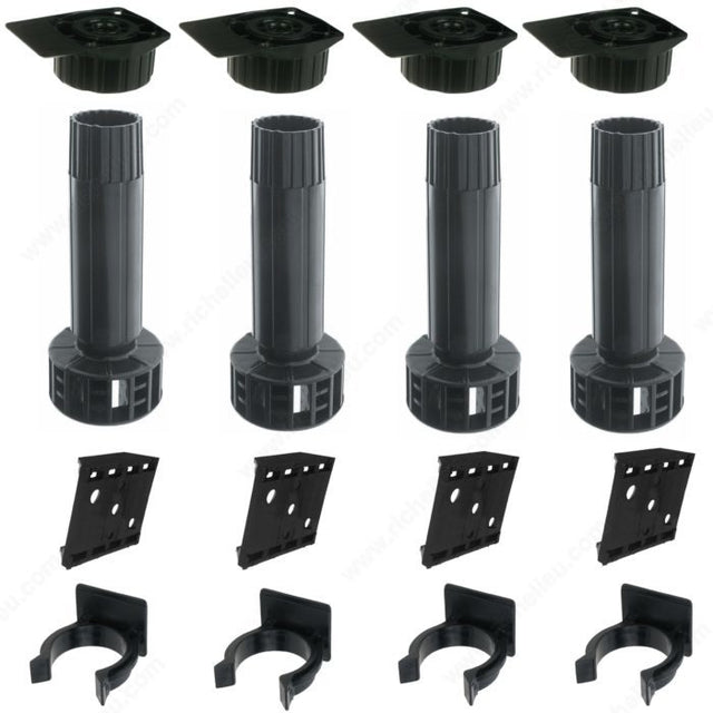 Richelieu 2900030 Leveler Kit 451 - 4 Legs 100 mm + 4 Clips + 4 Heads