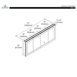 Blossom Canopus LED Medicine Cabinet – Expansive Design with Modern Features