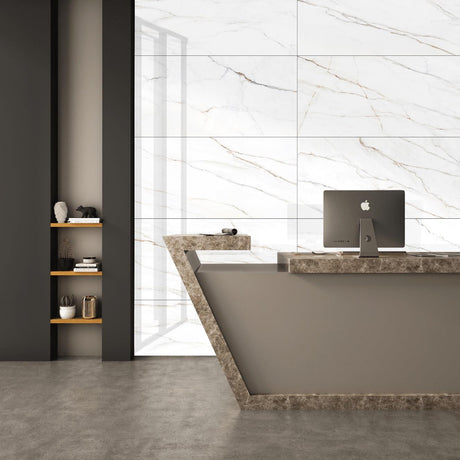 Zurich Pearl 24" x 48" Polished Porcelain Floor and Wall Tile
