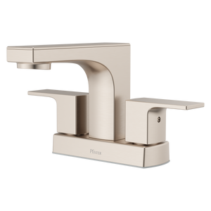 Pfirst Modern 4 in. Centerset Faucet in Brushed Nickel