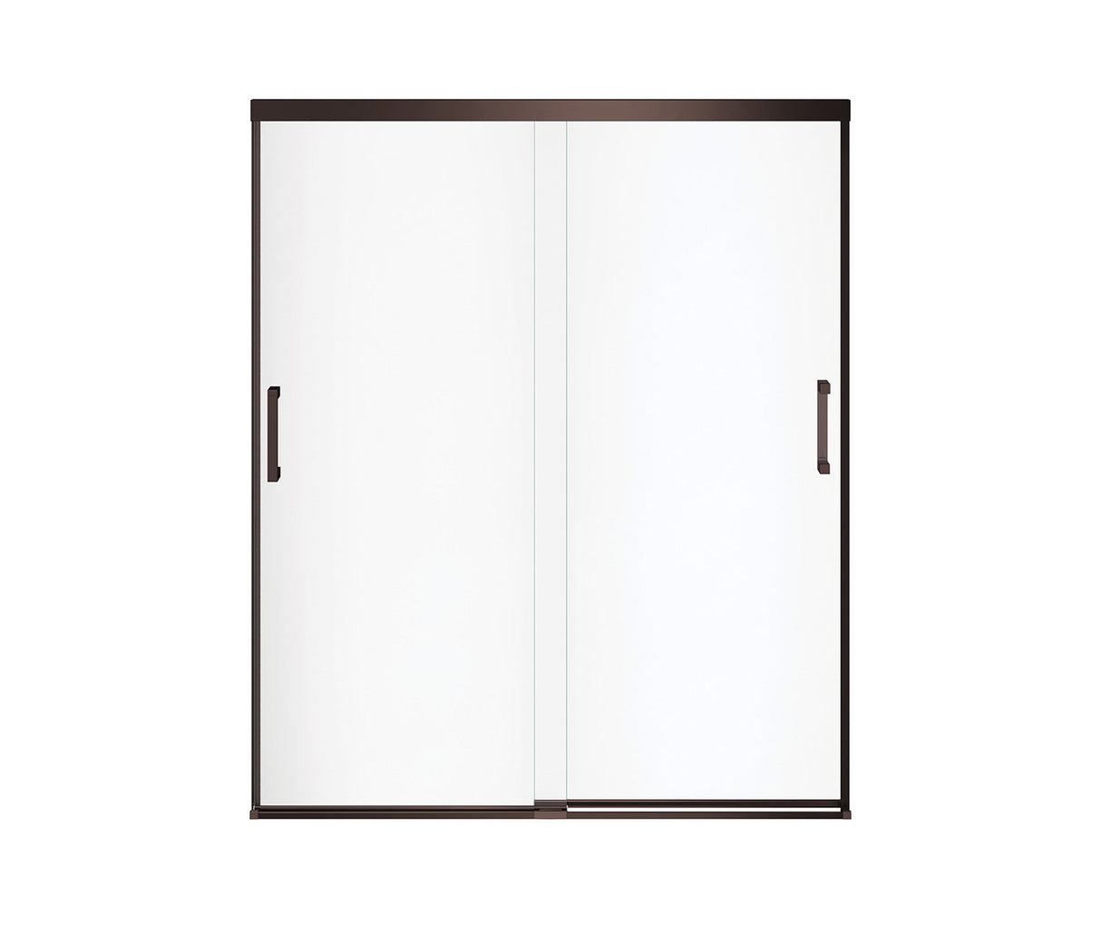 MAAX 139350-900-173-000 Incognito 70 56-59 x 70 ½ in. 6 mm Bypass Shower Door for Alcove Installation with Clear glass in Dark Bronze