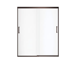 MAAX 139350-900-173-000 Incognito 70 56-59 x 70 ½ in. 6 mm Bypass Shower Door for Alcove Installation with Clear glass in Dark Bronze