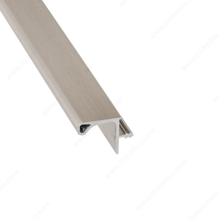 Richelieu 70026804170 Gola Wall Unit Profile, Stainless Steel, Anodized, Stainless Steel