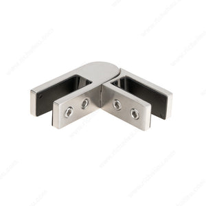 Richelieu SSPFEBADJ1 Adjustable Glass Connector, with Square Ends
