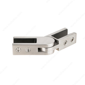 Richelieu SSPFEBADJ1 Adjustable Glass Connector, with Square Ends