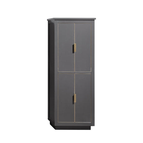 Avanity 24 in. Linen Tower for Allie / Austen in Twilight Gray with Gold Trim