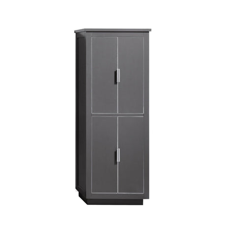 Avanity 24 in. Linen Tower for Allie / Austen in Twilight Gray with Silver Trim