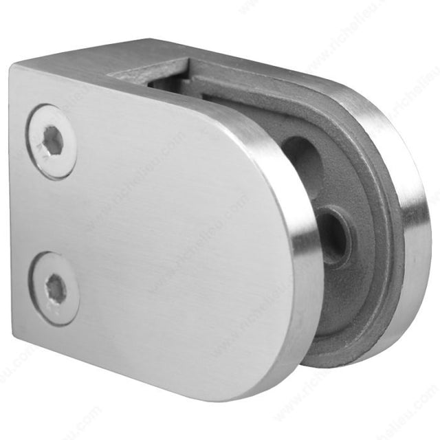 Richelieu SSGC201XXZMS Large Round Glass Clamp for Flat Surface Mounting