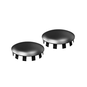Dual Flush Toilet Side Cover Caps - Glossy Black