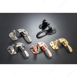Richelieu BP857859R900 Metal Icebox Latch - Right Opening - 8578, Matte Black