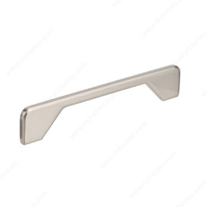 Richelieu BP8745128195 Modern Metal Pull - 8745, Brushed Nickel, Multiple Center-to-Center Options, 5 1/32 to 6 5/16 in, 6 11/16 in, 8/32 in (Included)