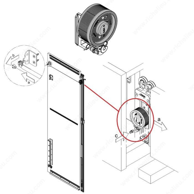 Richelieu 18926181 Retractor Spring for Concepta, Hawa Concepta 25 / 50