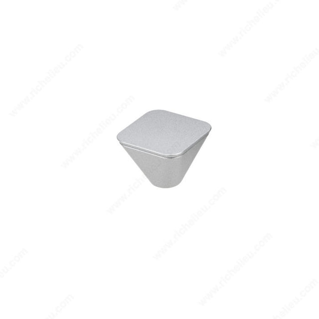 Richelieu BP234725174 Modern Plastic Knob - 2347, Matte Chrome