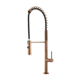 Chalet Single Handle, Pull-Down Kitchen Faucet in Rose Gold