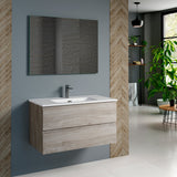DAX Pasadena Engineered Wood and Porcelain Basin Single Vanity Cabinet, 36", Pine DAX-PAS013612-ONX