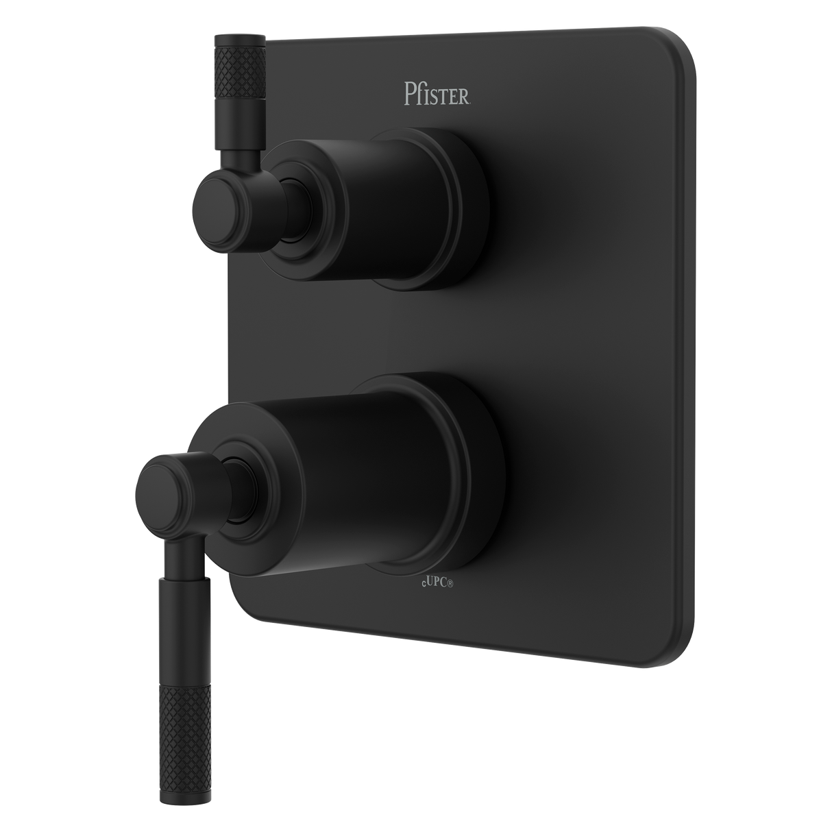 Hillstone Stacked Diverter Trim Kit in Matte Black