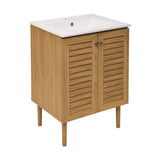 Bron 24" Bathroom Vanity in Oak