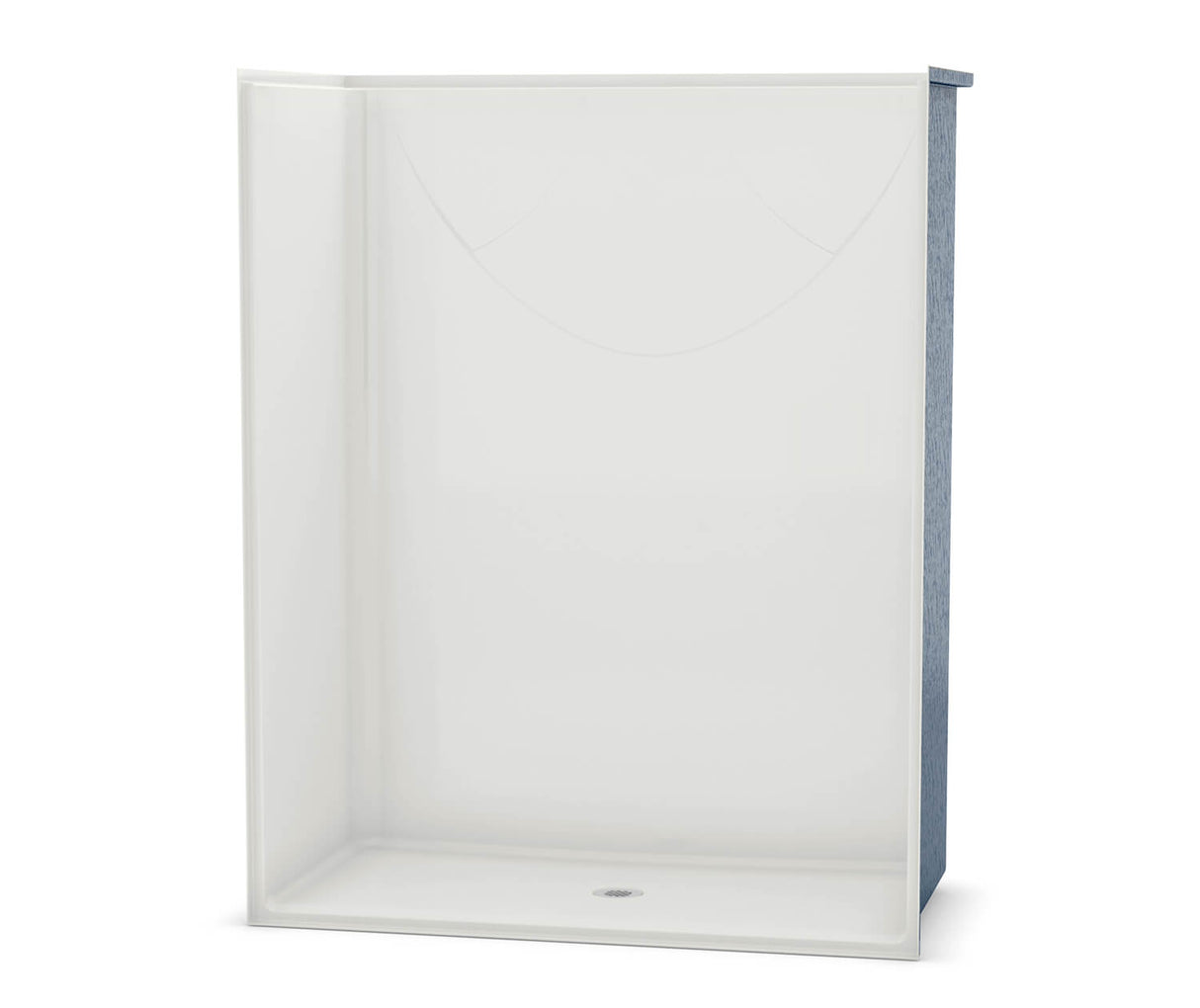 MAAX 106071-000-002-111 OPS-6030-RS - Base Model AcrylX Alcove Center Drain One-Piece Shower in White
