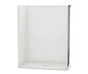 MAAX 106071-000-002-111 OPS-6030-RS - Base Model AcrylX Alcove Center Drain One-Piece Shower in White