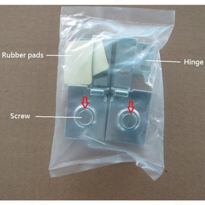 Richelieu FT2184130 Surface Mounted Hinge with Snap Closure for Overlay Glass Doors for Furniture/Cabinet, Brass