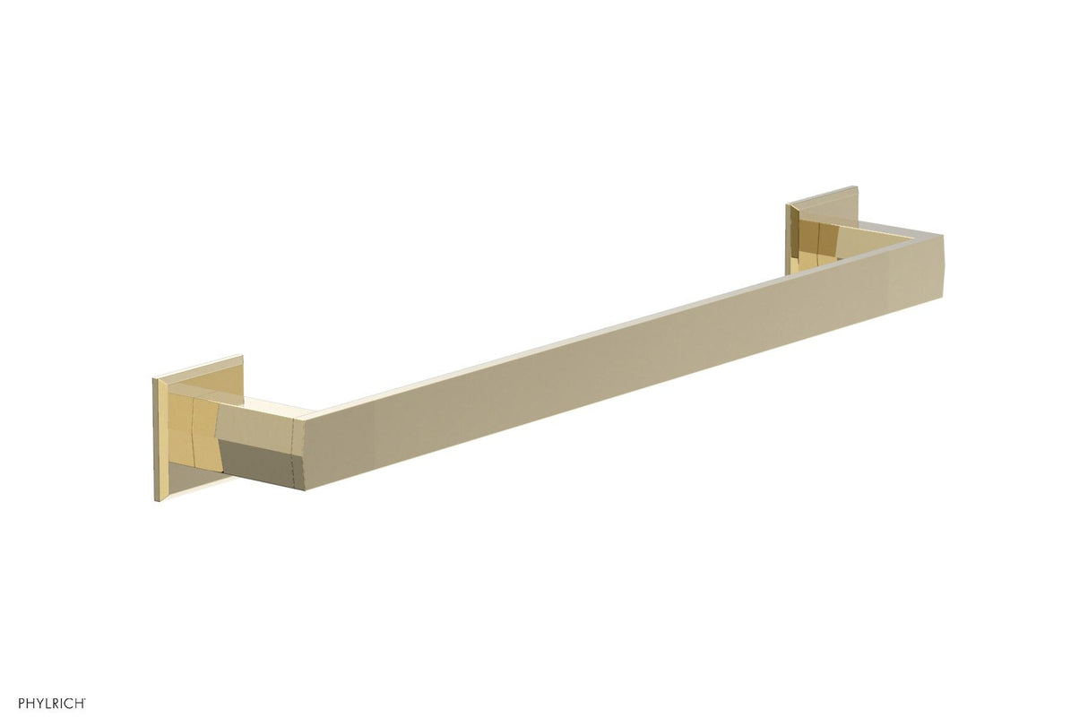 Phylrich 184-70-03U DIAMA 18" Towel Bar 184-70 - Polished Brass Uncoated